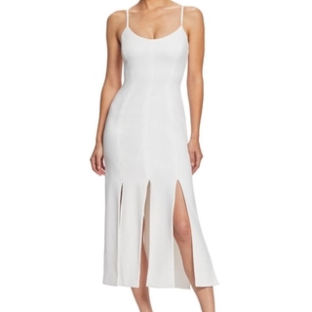 White dress the population Devon midi